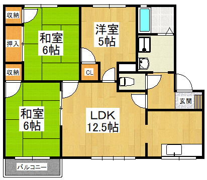 【間取り】 | 北浦第二ハイツ