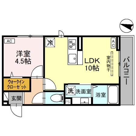 竹の小径の間取り