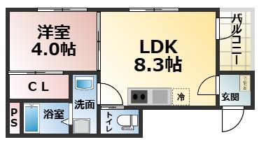 【間取り】 | ハーモニーテラス勝山北