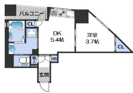 【間取り】 | オリエンタル南堀江