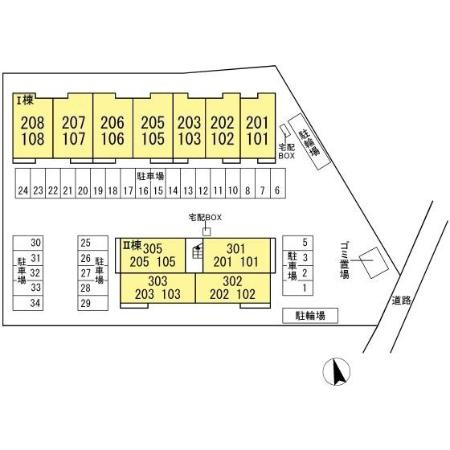ピースウッド Ⅰの区画図