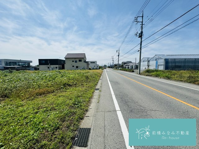 【土地】前橋市五代町　約380坪の前面道路含む現地写真|前面道路含む現地写真です