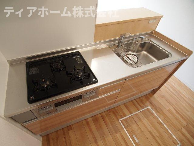 リヴェルのキッチン|きれいなキッチンです