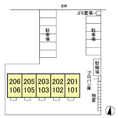 ミウ・ヴィエントの区画図