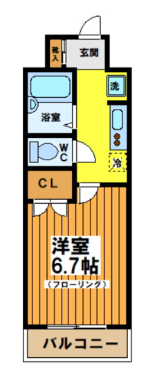 【間取り】 | スカイコート笹塚駅前 | 反転タイプ