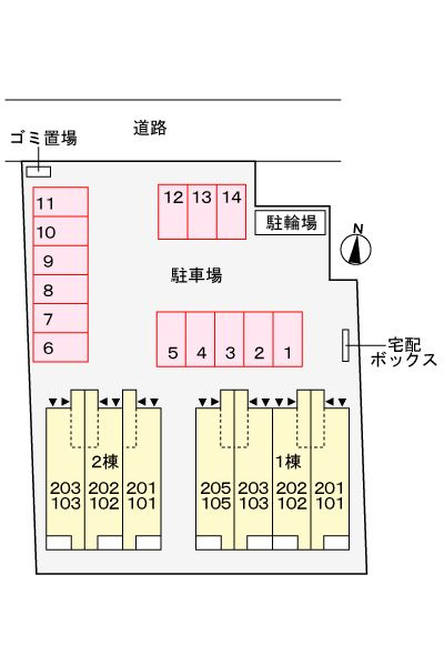 ココＡ　　刈谷市近郊の賃貸ならクラスホーム刈谷店の駐車場