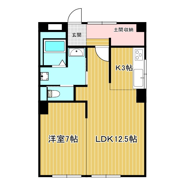 高砂市神爪３丁目の賃貸マンションの間取り