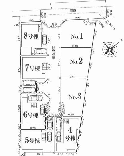 ◎茅ヶ崎市今宿　新築戸建　4号棟の区画図