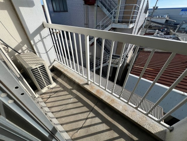 姫路市西延末の賃貸マンションのバルコニー