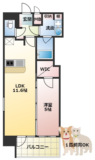 スプランディッド京橋EASTの間取り