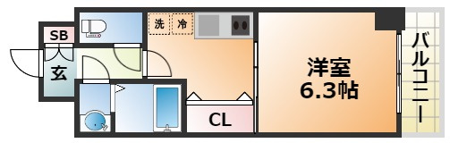 セオリー神戸アクアグルーブの間取り