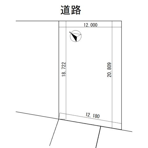米町3丁目売土地の区画図
