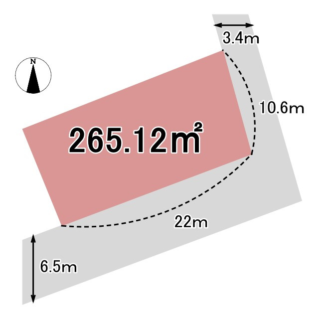 売土地　三島市松本の土地図|土地図です。