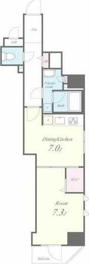 【間取り】 | ＲＹＯＧＯＫＵ　ＳＴＡＴＩＯＮ　ＲＥＳＩＤＥＮＣＥ