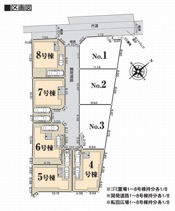 茅ヶ崎市今宿戸建て　6号棟の区画図|区画図「茅ヶ崎市今宿戸建て」