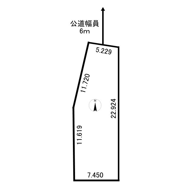 柏木町　売土地の土地図