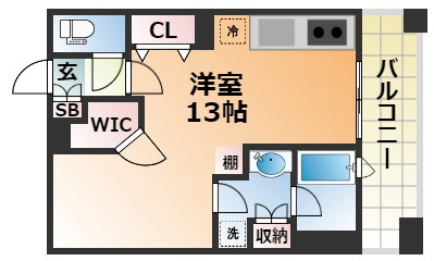 プレジール三ノ宮の間取り