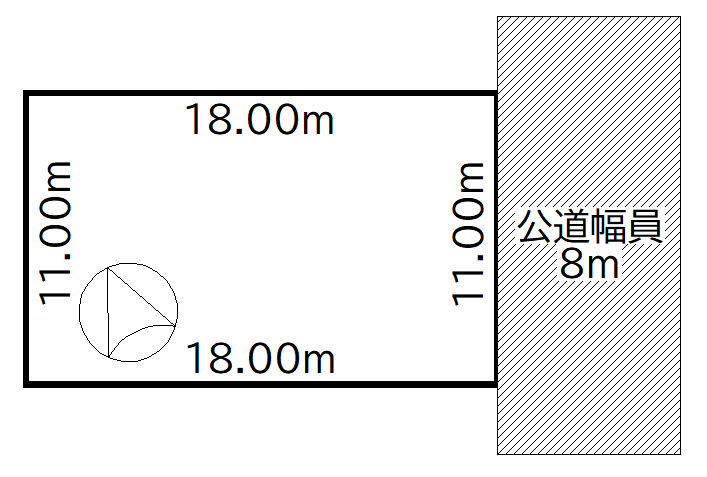 中鶴野58番4205　売土地の土地図