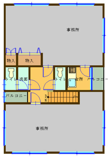 【間取り】 | 中島テナント（国府）
