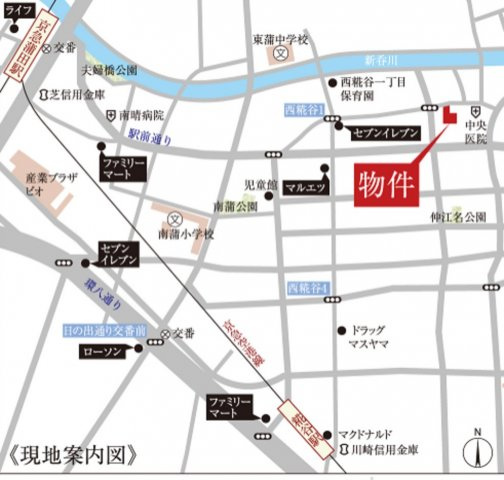 アビタシオンクレールの地図