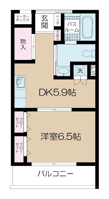ルミエール綱島2号館 の間取り