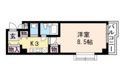 パラドール西院パートⅠの間取り