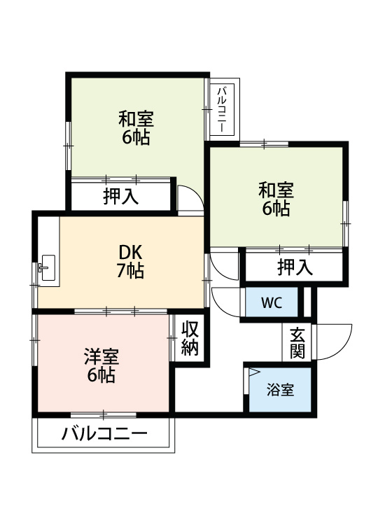 マンション和正　　　刈谷市の賃貸はクラスホーム刈谷店の間取り
