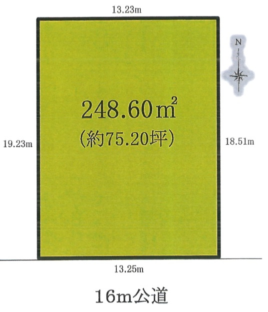 あきる野秋川　売地の土地図