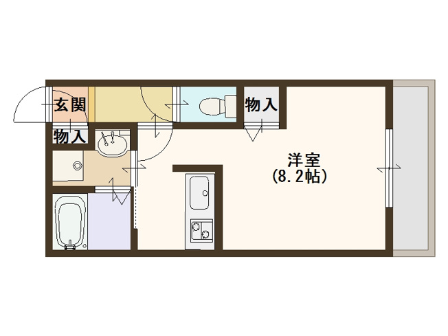 【間取り】 | カーサ中加賀屋
