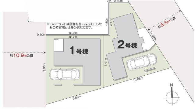 東大和市奈良橋６丁目の中古一戸建の区画図