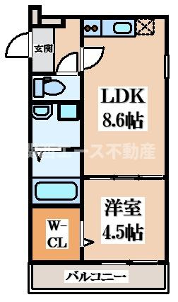 【間取り】 | フジパレス弥刀Ⅴ番館