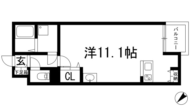 【間取り】 | レオネクストリバーサイド1