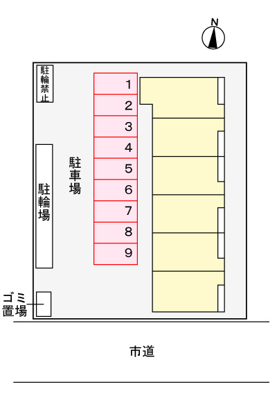 カーサクレインフィールドの区画図