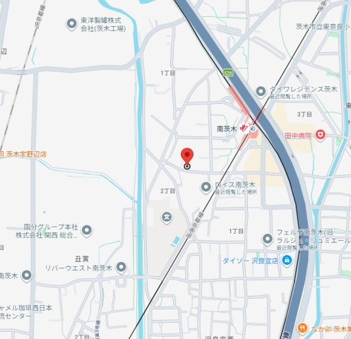 パセオ南茨木の地図