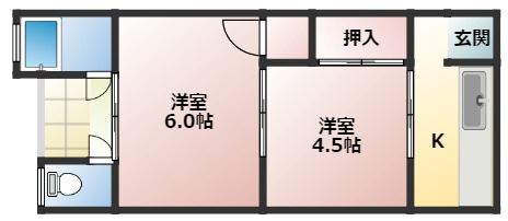コーポAMAパークの間取り