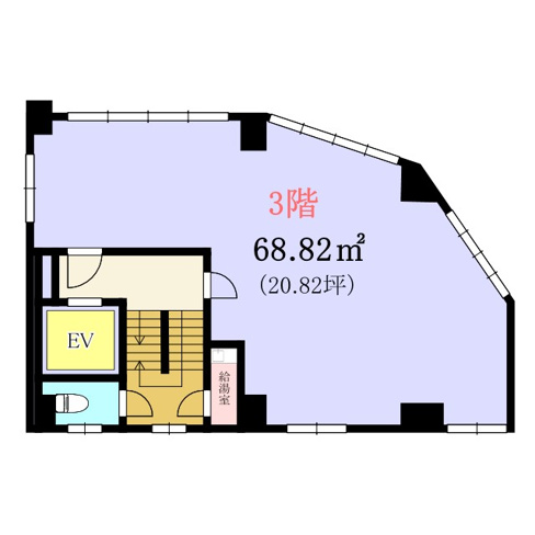 【間取り】 | ＡＵＢＥ新川ビル
