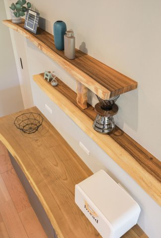 COLORSグリーンヒル瀬田南20区画　大津市神領2丁目のその他|～施工事例～　天然木造作棚♪