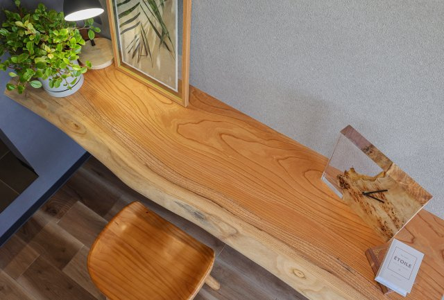 COLORSグリーンヒル瀬田南20区画　大津市神領2丁目のその他|～施工事例～　天然木カウンター♪