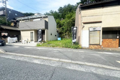 【前面道路含む現地写真】 | 山科区日ノ岡一切経谷町　注文住宅　建築条件なし　土地 | 《ローンの事やお家探しのご相談は（株）ゆいホームにお任せ下さい。ちょっとした疑問にも解りやすくお応えします。》お気軽にどうぞ(^^)/