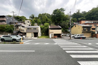 【前面道路含む現地写真】 | 山科区日ノ岡一切経谷町　注文住宅　建築条件なし　土地