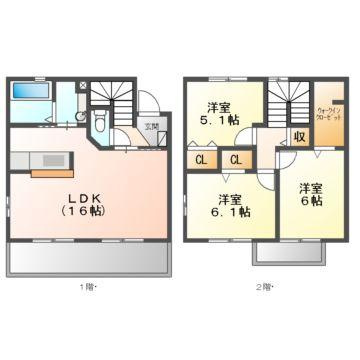 メナージュの間取り