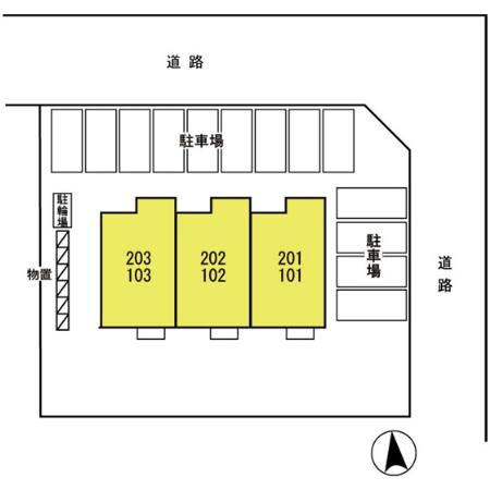アーバンハイツ七日町の区画図