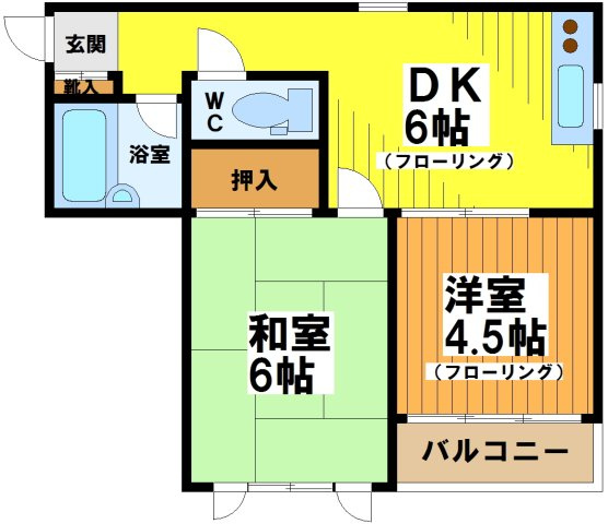 【間取り】 | ラ・フォンテーヌ泉