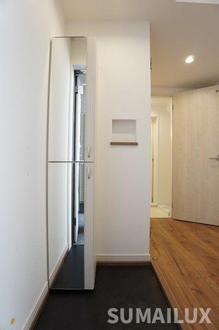 熊本市北区弓削１丁目のアパートの玄関