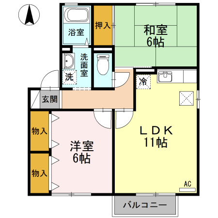 メゾンハイツの間取り