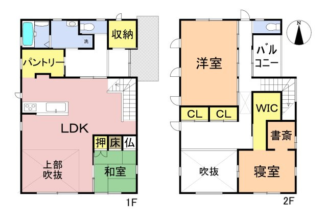 中古戸建　不破郡垂井町　平成29年築の間取り