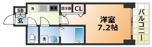 アドバンス三宮シュロスの間取り
