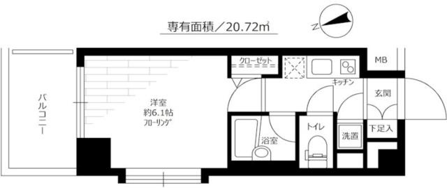 【間取り】 | パレステュディオＤｉｍｔ大森 | 間取り
