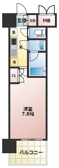 パークフラッツ江坂の間取り