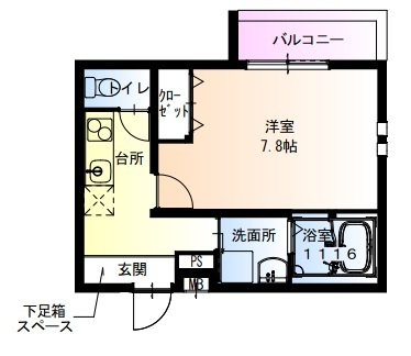 フジパレス俊徳道WESTの間取り